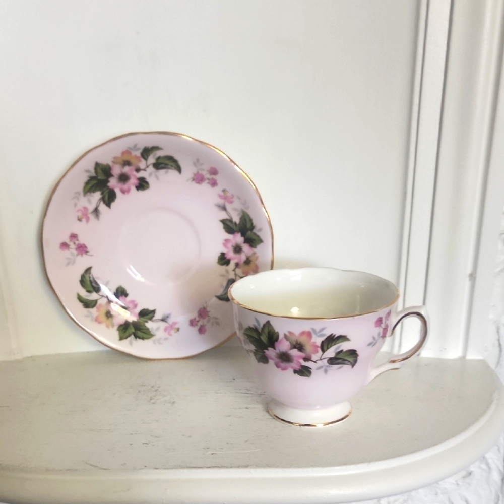 Colclough Bone China Teacup and Saucer Made In England